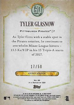 2018 Topps Gypsy Queen - Black and White #99 Tyler Glasnow Back