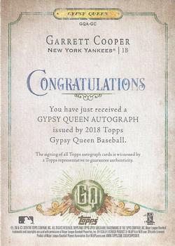 2018 Topps Gypsy Queen - Autographs #GQA-GC Garrett Cooper Back