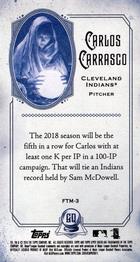 2018 Topps Gypsy Queen - Fortune Tellers Minis #FTM-3 Carlos Carrasco Back