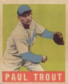 1948-49 Leaf #10 Paul Trout Front