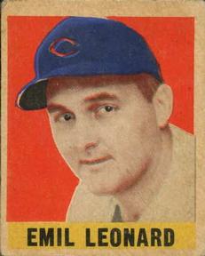 1948-49 Leaf #113 Emil Leonard Front