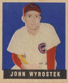 1948-49 Leaf #19 John Wyrostek Front