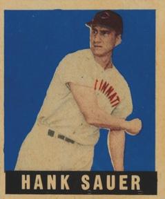 1948-49 Leaf #20 Hank Sauer Front