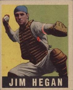 1948-49 Leaf #28 Jim Hegan Front