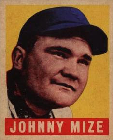 1948-49 Leaf #46 Johnny Mize Front