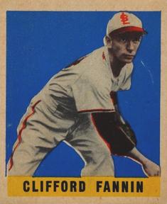 1948-49 Leaf #123 Clifford Fannin Front