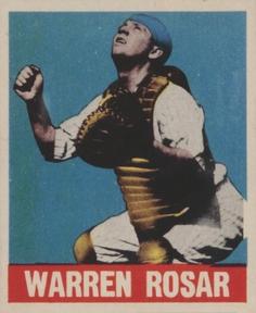 1948-49 Leaf #128 Warren Rosar Front