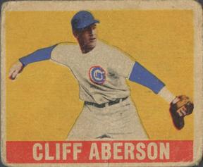 1948-49 Leaf #136b Cliff Aberson Front