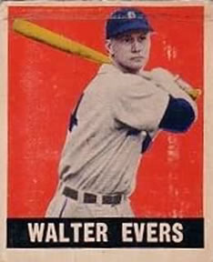 1948-49 Leaf #78 Walter Evers Front