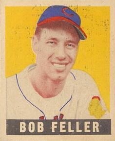 1948-49 Leaf #93 Bob Feller Front