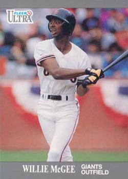1991 Ultra Update #U-118 Willie McGee Front