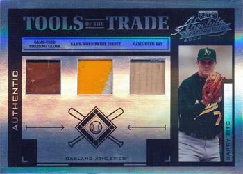 2004 Playoff Absolute Memorabilia - Tools of the Trade Material Trio PS #TT-18 Barry Zito Front
