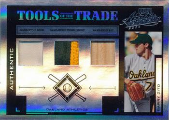 2004 Playoff Absolute Memorabilia - Tools of the Trade Material Trio PS #TT-19 Barry Zito Front