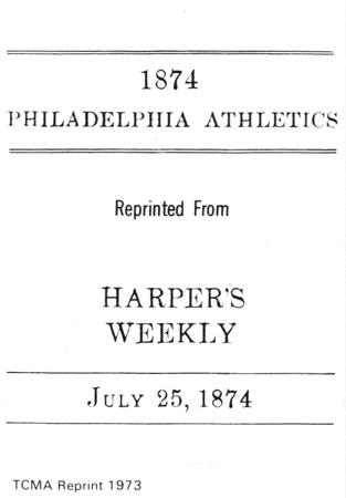 1973 TCMA 1874 Philadelphia Athletics #9 Ezra Sutton Back