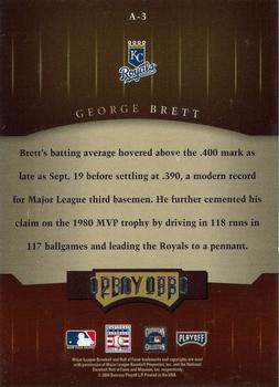 2004 Playoff Honors - Awards #A-3 George Brett Back