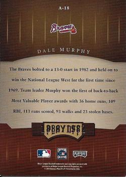 2004 Playoff Honors - Awards #A-18 Dale Murphy Back