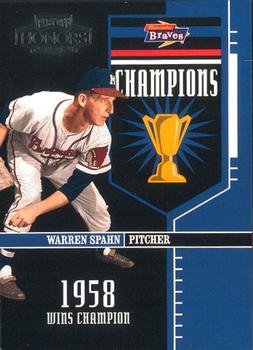 2004 Playoff Honors - Champions #C-2 Warren Spahn Front