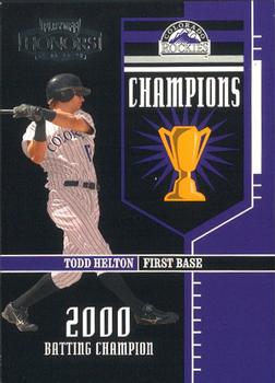2004 Playoff Honors - Champions #C-13 Todd Helton Front