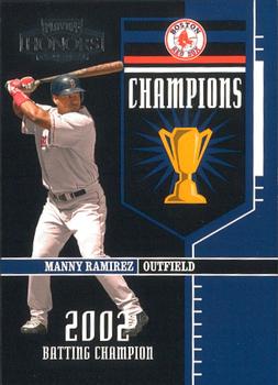 2004 Playoff Honors - Champions #C-18 Manny Ramirez Front