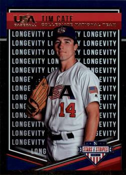 2018 Panini USA Baseball Stars & Stripes - Longevity #24 Tim Cate Front