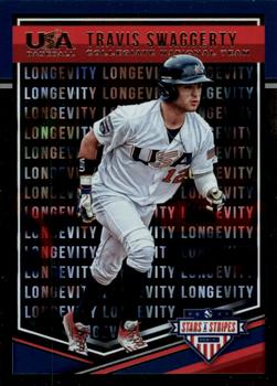 2018 Panini USA Baseball Stars & Stripes - Longevity #25 Travis Swaggerty Front