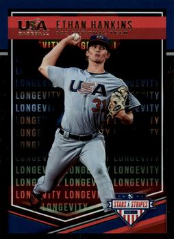 2018 Panini USA Baseball Stars & Stripes - Longevity #35 Ethan Hankins Front