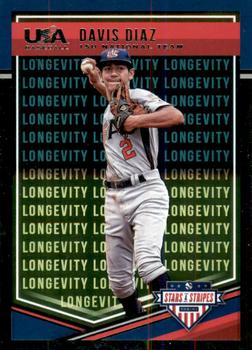 2018 Panini USA Baseball Stars & Stripes - Longevity #52 Davis Diaz Front