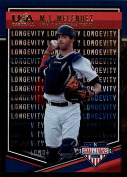 2018 Panini USA Baseball Stars & Stripes - Longevity #86 M.J. Melendez Front