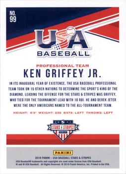 2018 Panini USA Baseball Stars & Stripes - Longevity #99 Ken Griffey Jr. Back