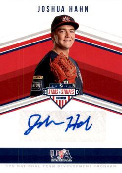 2018 Panini USA Baseball Stars & Stripes - 17U National Team Signatures #SS-JH Joshua Hahn Front