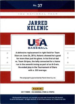 2018 Panini USA Baseball Stars & Stripes - 2017 USA Baseball Stars and Stripes #37 Jarred Kelenic Back