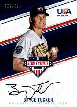 2018 Panini USA Baseball Stars & Stripes - CNT Signatures Black Ink #BT Bryce Tucker Front