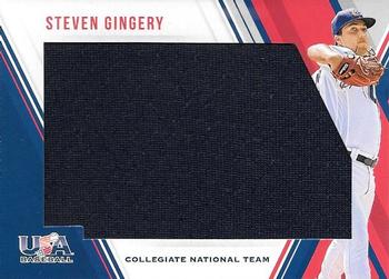 2018 Panini USA Baseball Stars & Stripes - Jumbo Materials #22 Steven Gingery Front