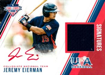 2018 Panini USA Baseball Stars & Stripes - Stars and Stripes Signatures #10 Jeremy Eierman Front