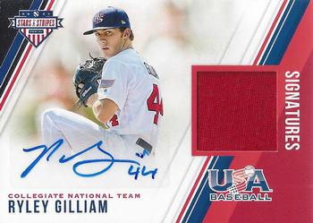 2018 Panini USA Baseball Stars & Stripes - Stars and Stripes Signatures #18 Ryley Gilliam Front