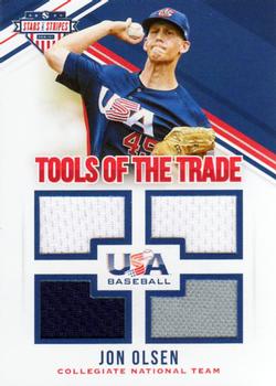 2018 Panini USA Baseball Stars & Stripes - Tools of the Trade #12 Jon Olsen Front