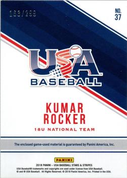 2018 Panini USA Baseball Stars & Stripes - Tools of the Trade #37 Kumar Rocker Back