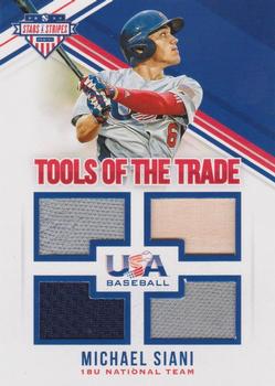 2018 Panini USA Baseball Stars & Stripes - Tools of the Trade #41 Michael Siani Front