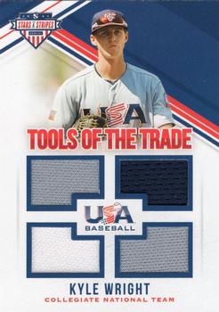 2018 Panini USA Baseball Stars & Stripes - Tools of the Trade #49 Kyle Wright Front