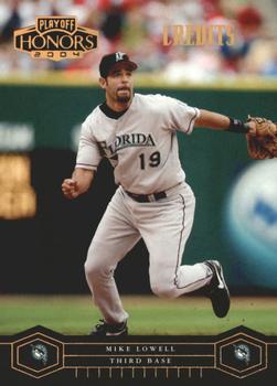 2004 Playoff Honors - Credits Bronze #84 Mike Lowell Front