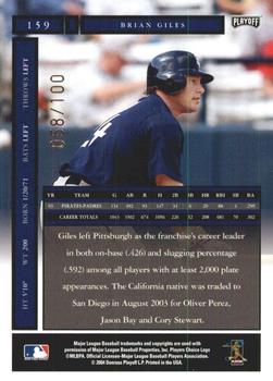 2004 Playoff Honors - Credits Bronze #159 Brian Giles Back