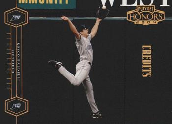 2004 Playoff Honors - Credits Bronze #188 Rocco Baldelli Front