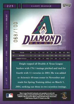 2004 Playoff Honors - Credits Bronze #225 Casey Daigle Back