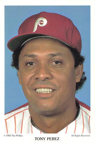 1983 Tastykake Philadelphia Phillies #NNO Tony Perez Front