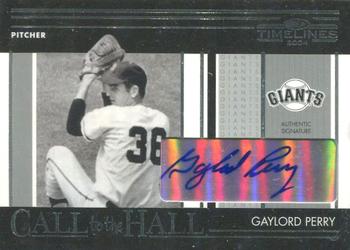 2004 Donruss Timelines - Call to the Hall #CH-14 Gaylord Perry Front