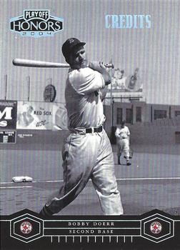 2004 Playoff Honors - Credits Silver #33 Bobby Doerr Front