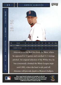 2004 Playoff Honors - Credits Silver #35 Edwin Almonte Back