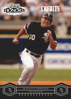 2004 Playoff Honors - Credits Silver #55 Magglio Ordonez Front