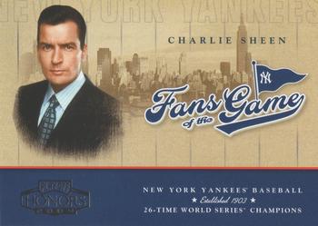 2004 Playoff Honors - Fans of the Game #251FG-1 Charlie Sheen Front