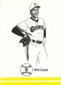 1986 Big Apple California All Stars (Unlicensed) #5 Will Clark Front